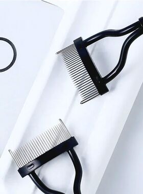 Eyelash Separator Metal Teeth Foldable Eyelash Curler Beauty
