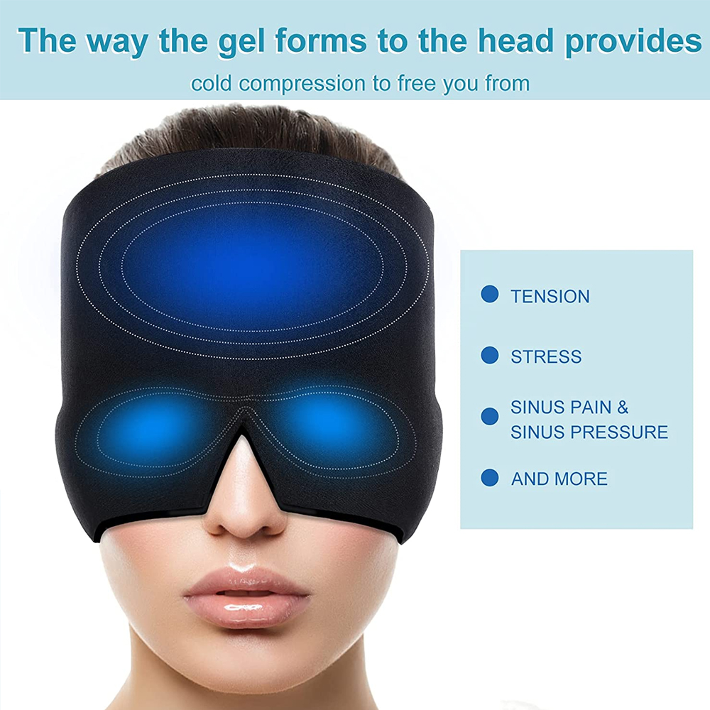 Gel Hot Cold Therapy Headache Migraine Relief Cap For Chemo,-图0