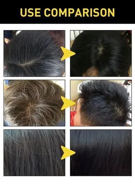 Natural Herbal Hair Dye Shampoo 3 in 1 Hair Color Shampoo fo