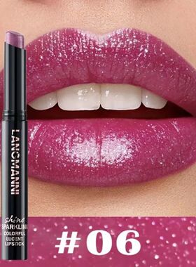 10Color Diamond Glitter Velvet Lipstick Long Lasting Moistur