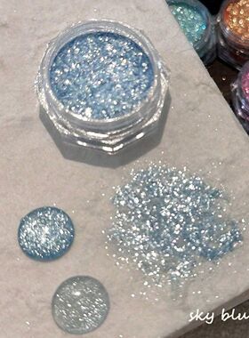 Sea Salt Crystal Diamond Nail Powder, Ultra Fine Glitter Sug