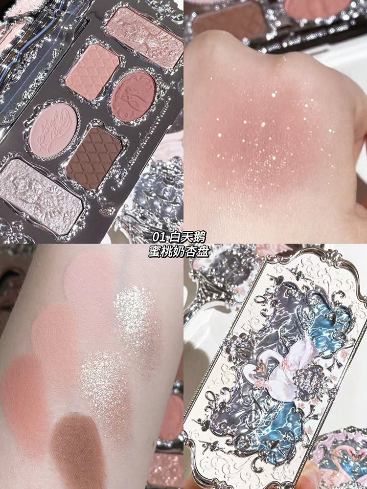 Flower Knows Swan Ballet Liquid Eyeshadow Pearly Fine Sparkl - 图3