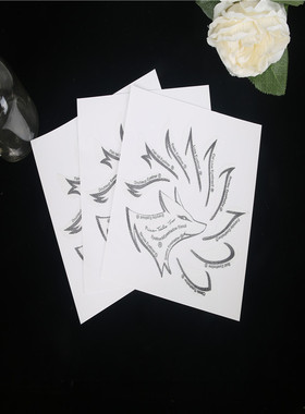 Non-woven Eye Makeup Stencils Eyeliner Template Shaping Tool