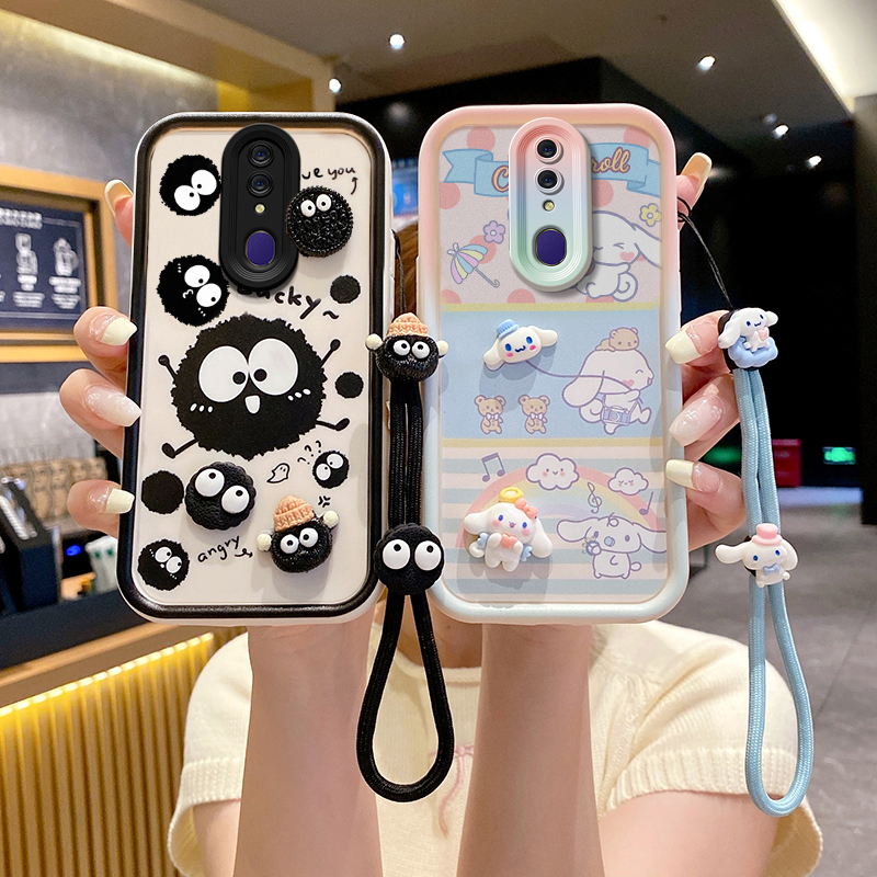 适用于OPPO A9手机壳可爱少女PCAM10立体蜡笔小新opopa9x保护套ins日韩学生ooppa9全包边oppia9x个性卡通0ppo-图0