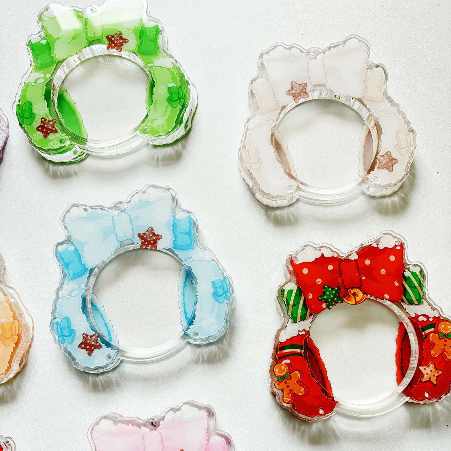 乘梦电波 绒绒冬日 耳罩谷美亚克力吧唧砖收纳吧唧托装饰摆谷子,淘宝优惠券,粉丝福利购,淘宝优惠卷