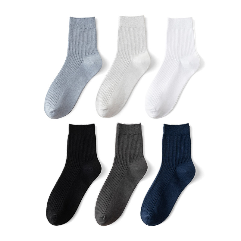 蔓楚男士春秋纯棉透气吸汗长中筒袜 蔓楚短袜/打底袜/丝袜/美腿袜