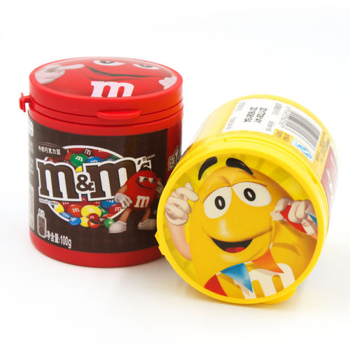 德芙巧克力花生牛奶巧克力mm豆100g*8瓶整盒便携旅游休闲零食 - 图3