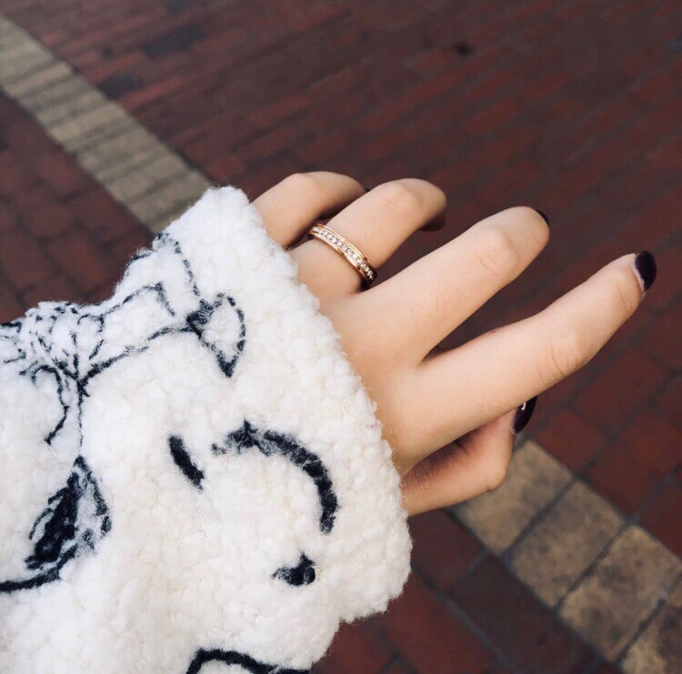 cmon kstar满天星一对素圈情侣戒指 雷那威戒指/指环