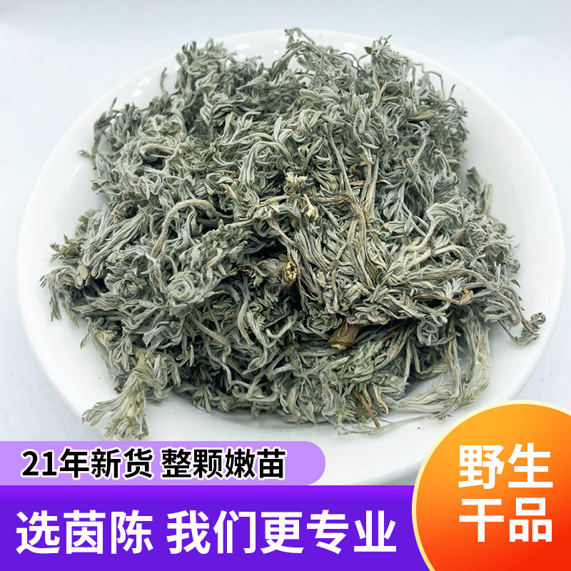 新货茵陈500克三月整棵野生新鲜中药材白蒿棉茵陈蒿绵茵陈蒿茶-图2