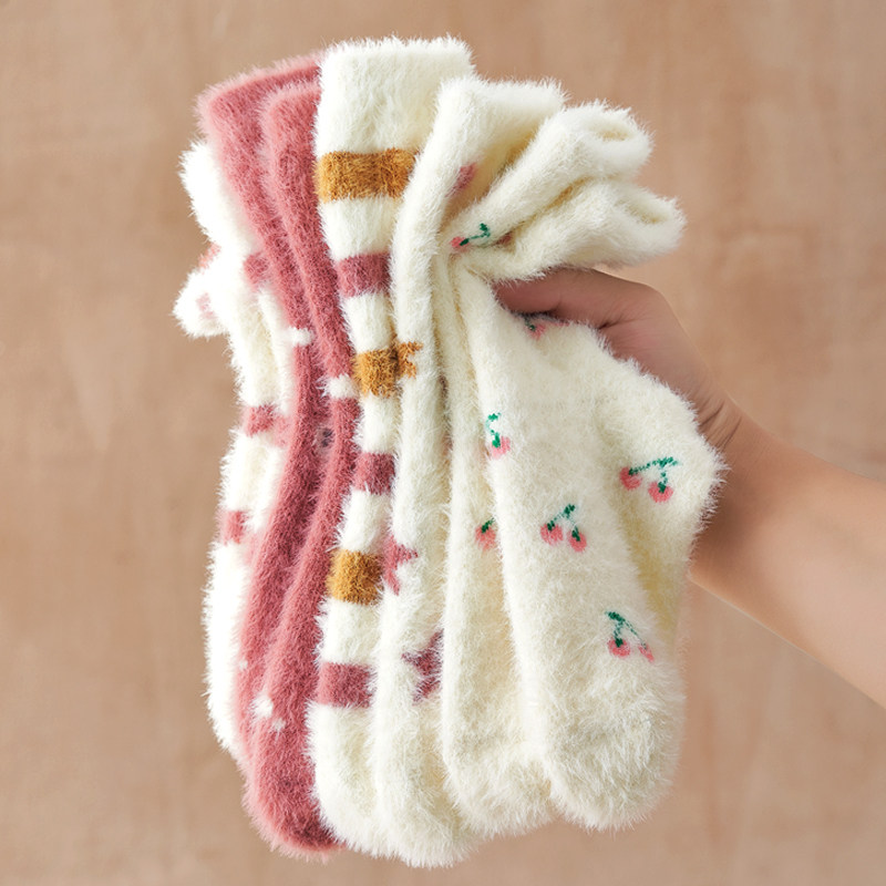 厚袜子女冬加绒睡眠袜水貂绒袜子居家地板袜珊瑚绒袜子松口月子袜,淘宝优惠券,粉丝福利购,淘宝优惠卷