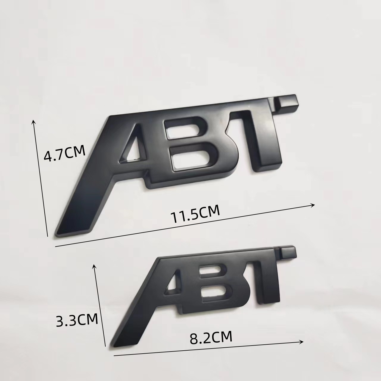 大众奥迪改装ABT车标A3 A4L A5 A6A7 Q3金属车贴尾标装饰贴中网标 - 图1