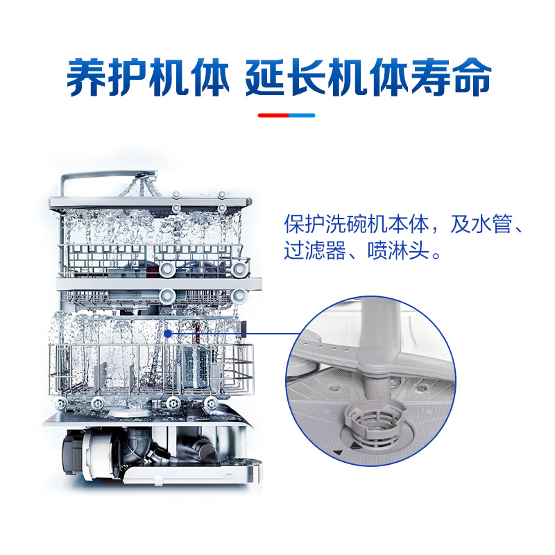 finish亮碟洗碗机专用盐2kg洗碗机洗涤剂西门子软水盐非洗碗粉块 - 图2