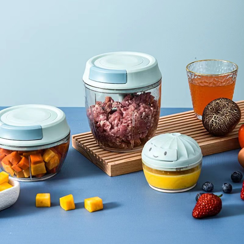 蒜泥神器搅蒜器厨房家用捣蒜器手动拉蒜器大蒜肉沫宝宝辅食料理机,淘宝优惠券,粉丝福利购,淘宝优惠卷