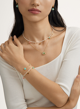 Lola Rose罗拉玫瑰日心说珍珠项链女款高级轻奢小众吊坠生日礼物