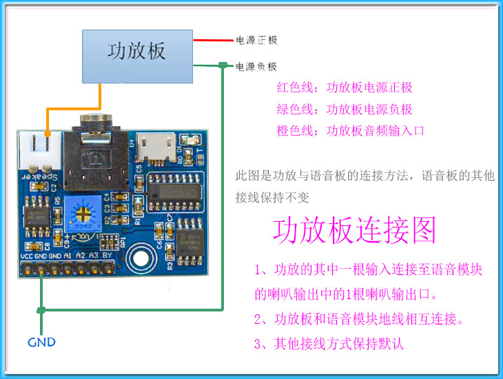 MP3播放模块触发一次播放一次语音提示器带flash存储DIY单片机M2-图2