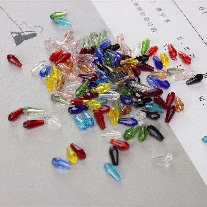 4x9mm直孔长水滴珠子古风DIY发簪汉服步摇新娘头饰流苏吊坠水晶扣,淘宝优惠券,粉丝福利购,淘宝优惠卷