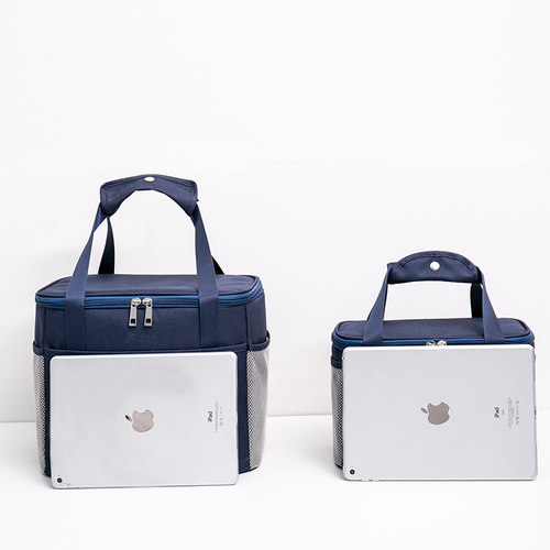 保温袋饭盒包大容量带饭手提袋子便携上班族加厚铝箔便当午餐盒包-图2