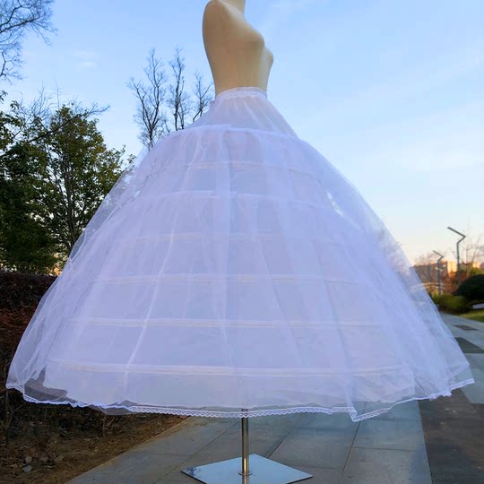 新娘婚纱鱼骨裙撑专用超蓬超大7圈2纱暴力撑可调节长款礼服内衬撑