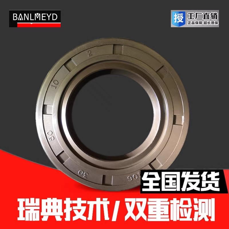 内径20 瑞典BMD进口高温氟橡胶TC骨架油封耐磨酸碱腐蚀高压密封圈 - 图0