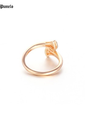 纯银扇形戒指情侣对戒贝母镶嵌钻石日韩轻奢ins时尚个性指环女生