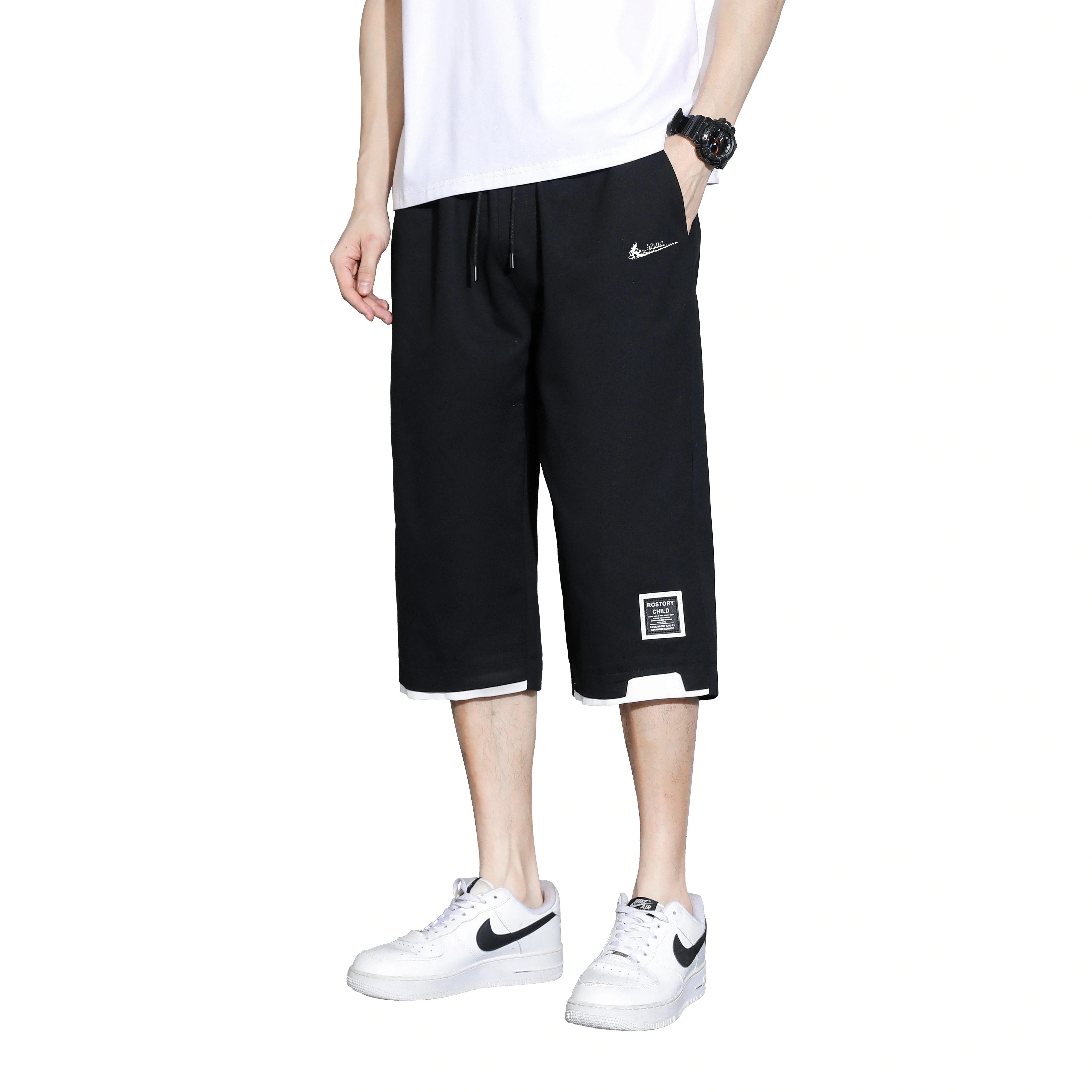 耐克顿七分裤男士夏季潮流宽松大码运动休闲裤薄款百搭帅气短裤,淘宝优惠券,粉丝福利购,淘宝优惠卷