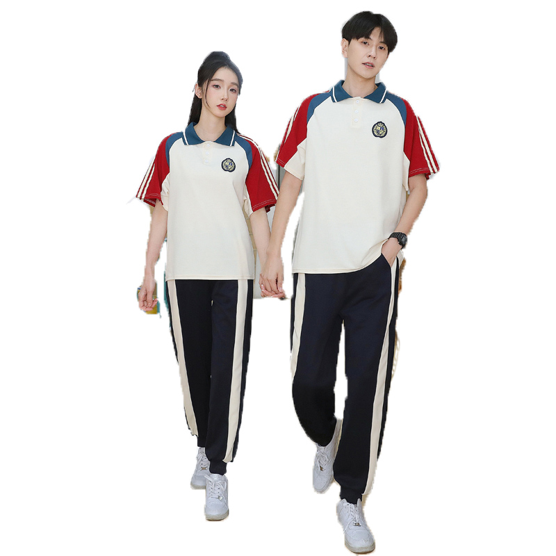 2024春夏季新款POLO领小学生毕业校服初高中生运动会班服套装定制