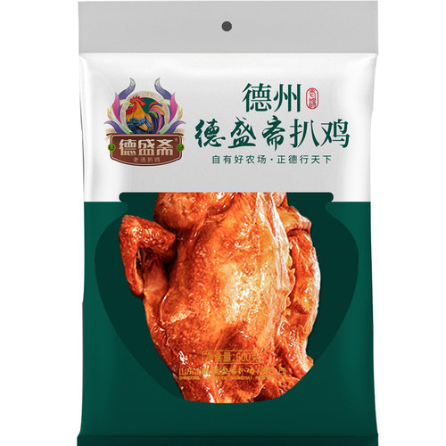 扒鸡德州德盛斋扒鸡五香鸡肉熟食山东特产整只烧鸡零食600克 - 图3