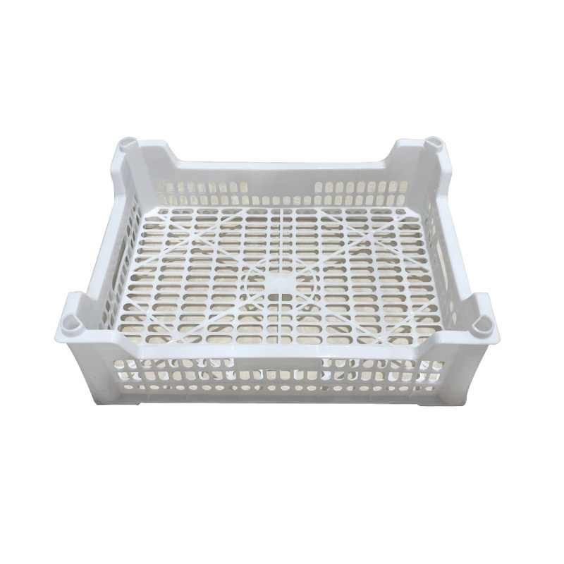 加厚高脚葡萄筐长方形水果运输筐采摘筐白色多功能塑料框果园存储 - 图3