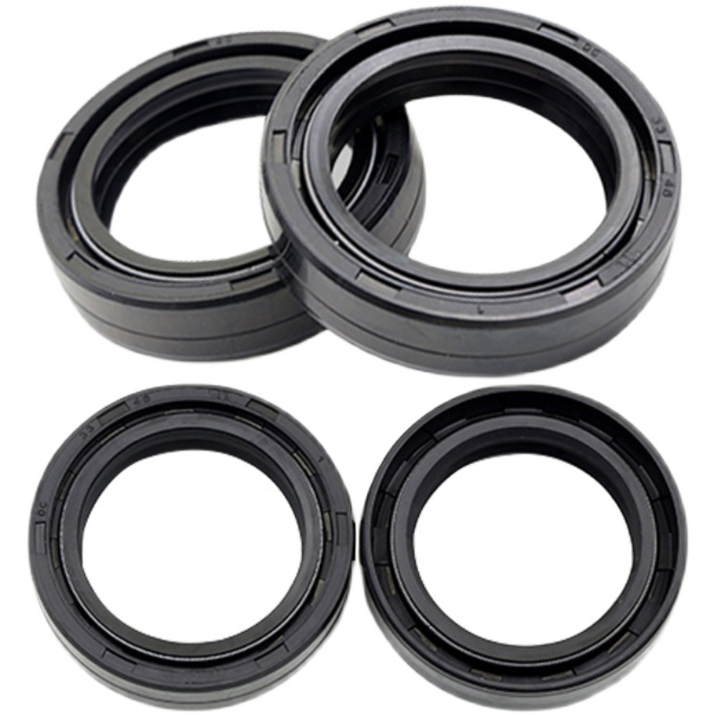 适用隆鑫摩托车LX200-22-TBR GP200R跑车前减震器油封 前叉油封 - 图3