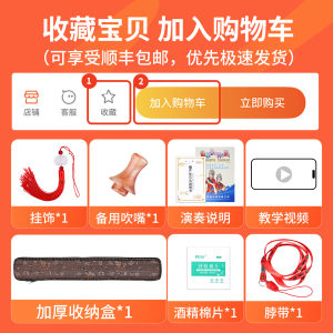 奇美黑木竖吹巴乌小学生专用c调g调降b调DAF调成人儿童初学旗舰店