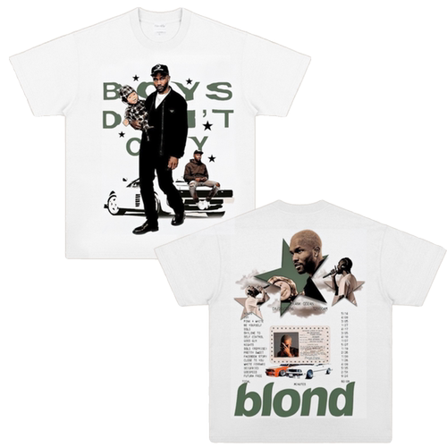 Frank Ocean Blond Blonde tee  Orange 法海弗兰克短袖美式复古 - 图3