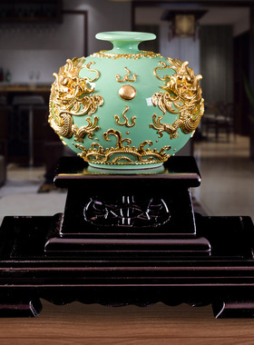 花瓶厦门漆线雕生意兴隆开业礼品