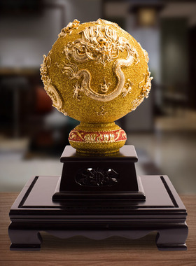 鹭艺轩金箔礼品中式客厅桌面摆件