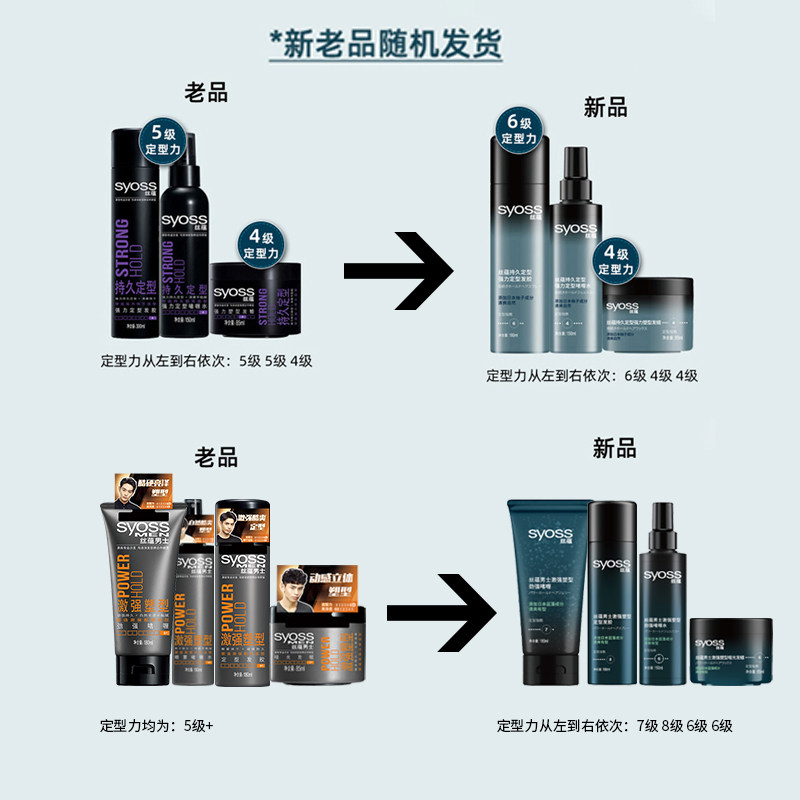 丝蕴干喷雾男士持久清香味发蜡发胶 syoss丝蕴光合作用头发造型