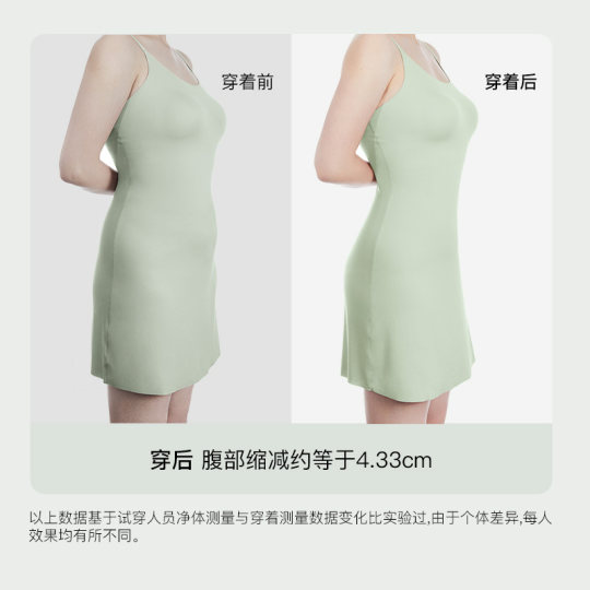 Uras compression capsules for belly-retracting and buttock lifting small ice skin