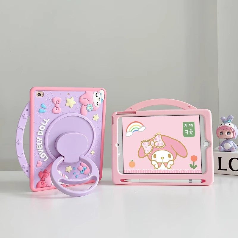 适用2024iPadpro11保护套手提带笔槽mini7硅胶软壳Air6/5旋转竖屏9.7竖屏3迷你6儿童4防摔苹果10代平板10.2寸,淘宝优惠券,粉丝福利购,淘宝优惠卷