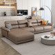 Italian minimalist leather sofa