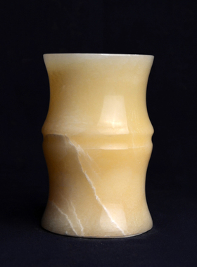 天然玉石书房小花瓶送礼佳品笔筒