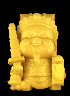 文武财神爷供奉玉石工艺品定制