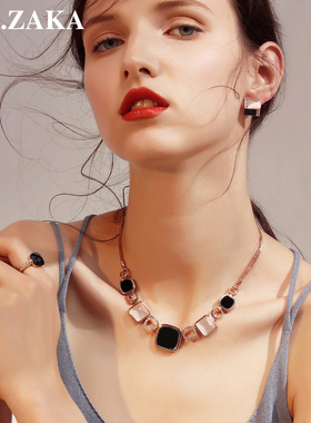 简约气质夸张欧美个性挂饰项链