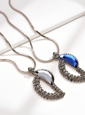 长款韩版大气挂件装饰品吊坠项链