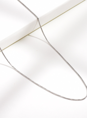 925银链短款锁骨项链女圆珠链蛇骨链水波纹简约无吊坠链子配饰品