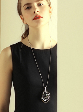 长款网红大气吊坠韩国装饰毛衣链