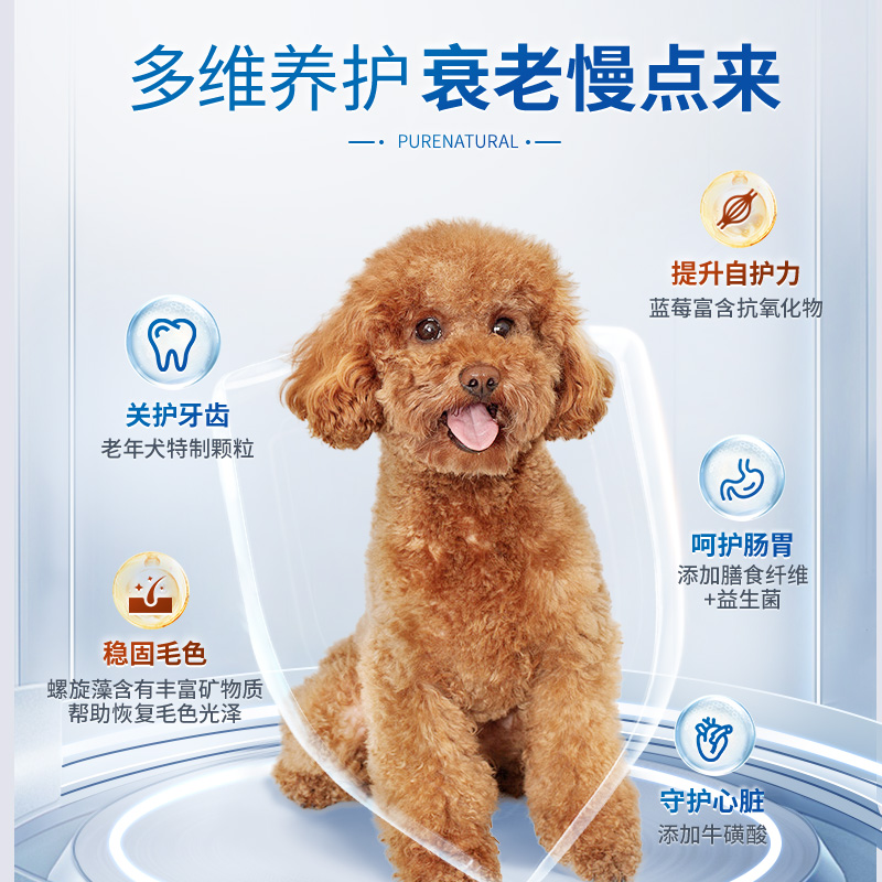 伯纳天纯旗舰老年犬专用狗粮贵宾泰迪/小型犬全价老年期狗粮2kg - 图3