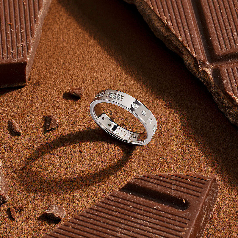 [明星同款]APM 摩斯密码戒指925银简约对戒男生指环生日礼物