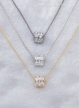 [杨紫同款]APM Monaco Ice冰块可调节毛衣链银项链送人生日礼物