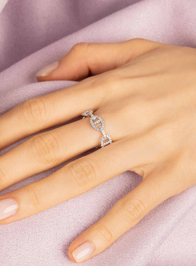 APM链环水手戒指个性银