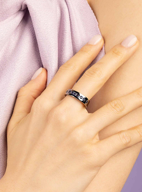 APM邹市明同款摩斯密码戒指银