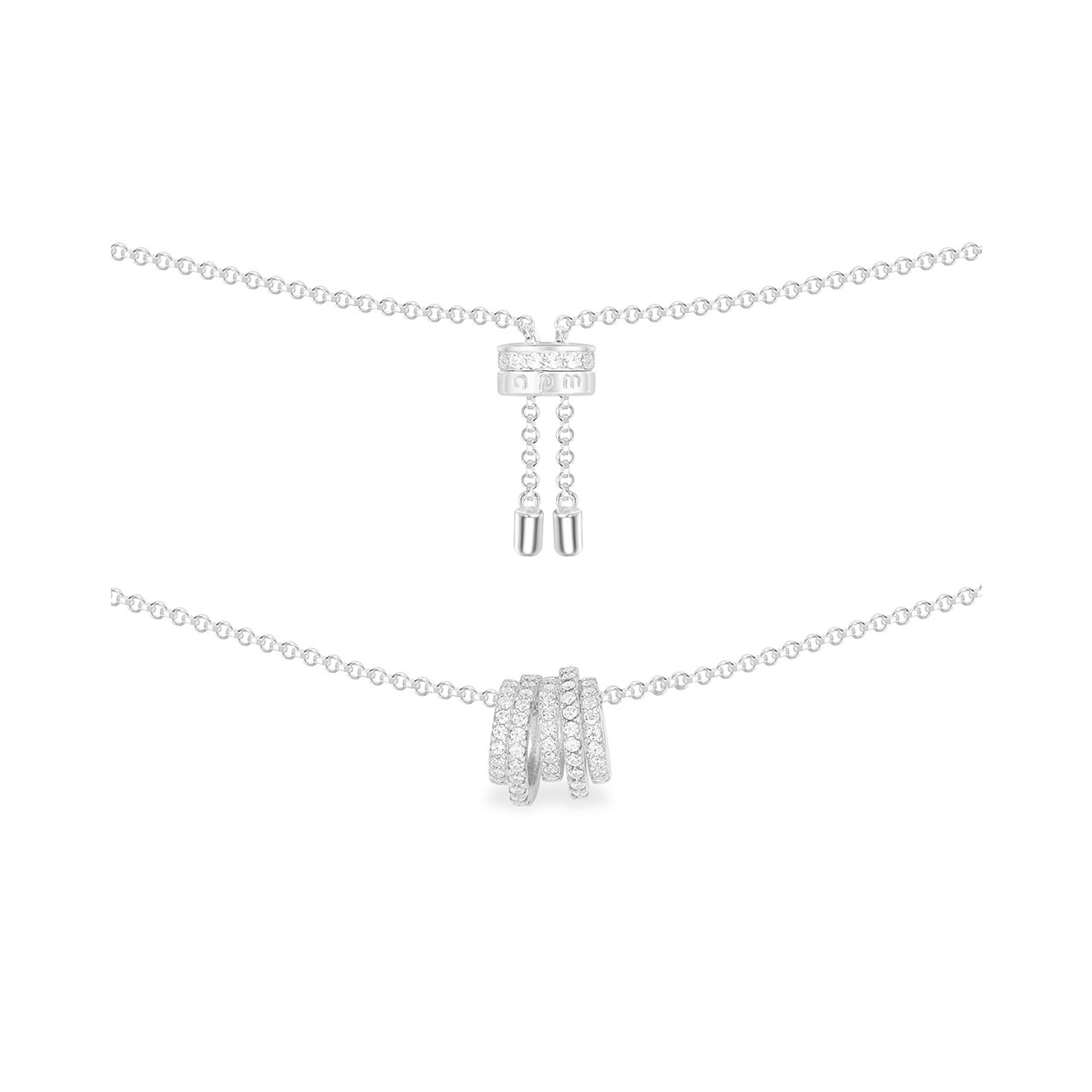 apm monaco女多圈小蛮腰吊坠锁骨链 APM Monaco项链