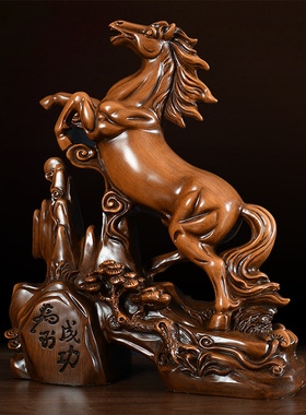 马到成功摆件工艺品生肖马办公室客厅玄关装饰品开业乔迁发财马